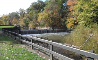 Dam and Waterfall - Mill Stream Run Reservation, Cleveland, Ohio Metroparks October 2012