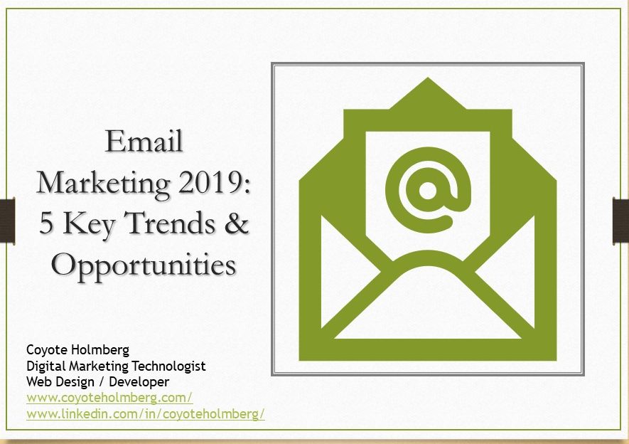 Email Marketing 2109 - 5 key trends and oportunities